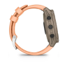 Смарт-часы GARMIN DESCENT G2 цвета палома с ремешком цвета розовая ракушка 010-02986-01
